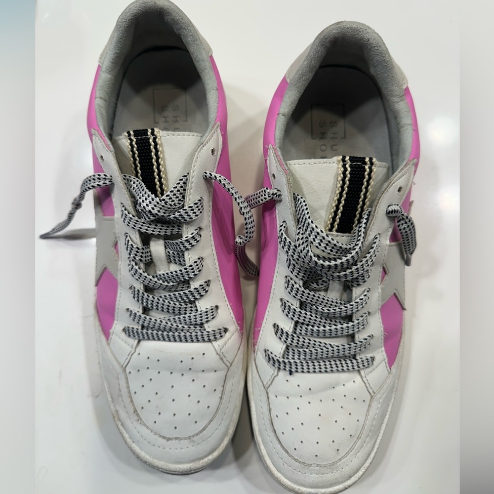 ShuShop Pink and White Women's Sneakers